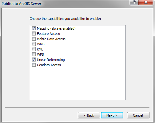 Linear Referencing capability